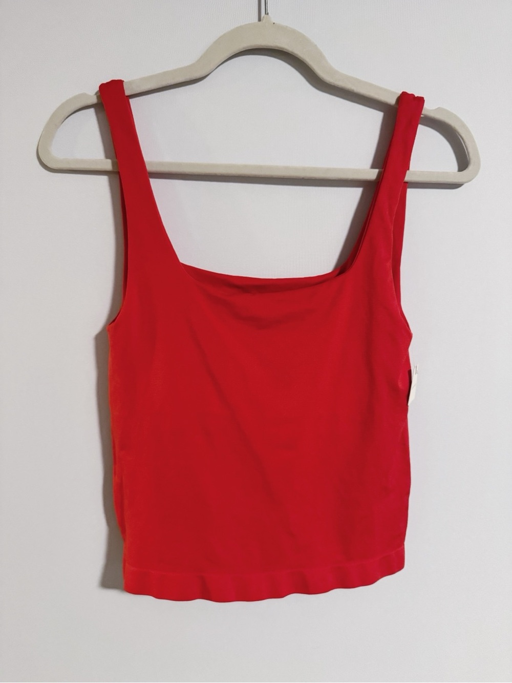 Lyre Bird - Red Seamless Square Neck Tank